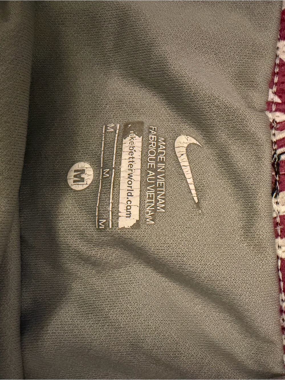 Nike Black Athletic Shorts with Pink Geometric Side Panels - Picture 3 of 5